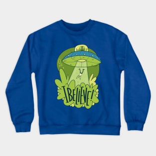 UFO Abduction I Believe Alien Crewneck Sweatshirt